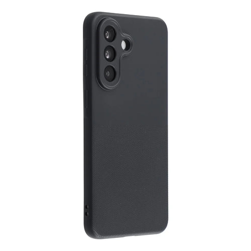 For Samsung Galaxy A56 5G Phone Case Dotted Texture Fiber Lining TPU Shockproof Cover (Precise Cutouts) - Black - 1
