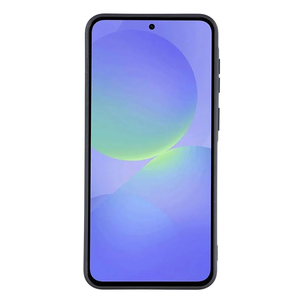 For Samsung Galaxy A56 5G Phone Case Dotted Texture Fiber Lining TPU Shockproof Cover (Precise Cutouts) - Black - 3