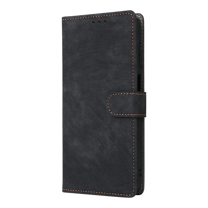 For Samsung Galaxy A27 5G Case Wallet RFID Blocking PU Leather Phone Cover Stand with Strap - Black - 7