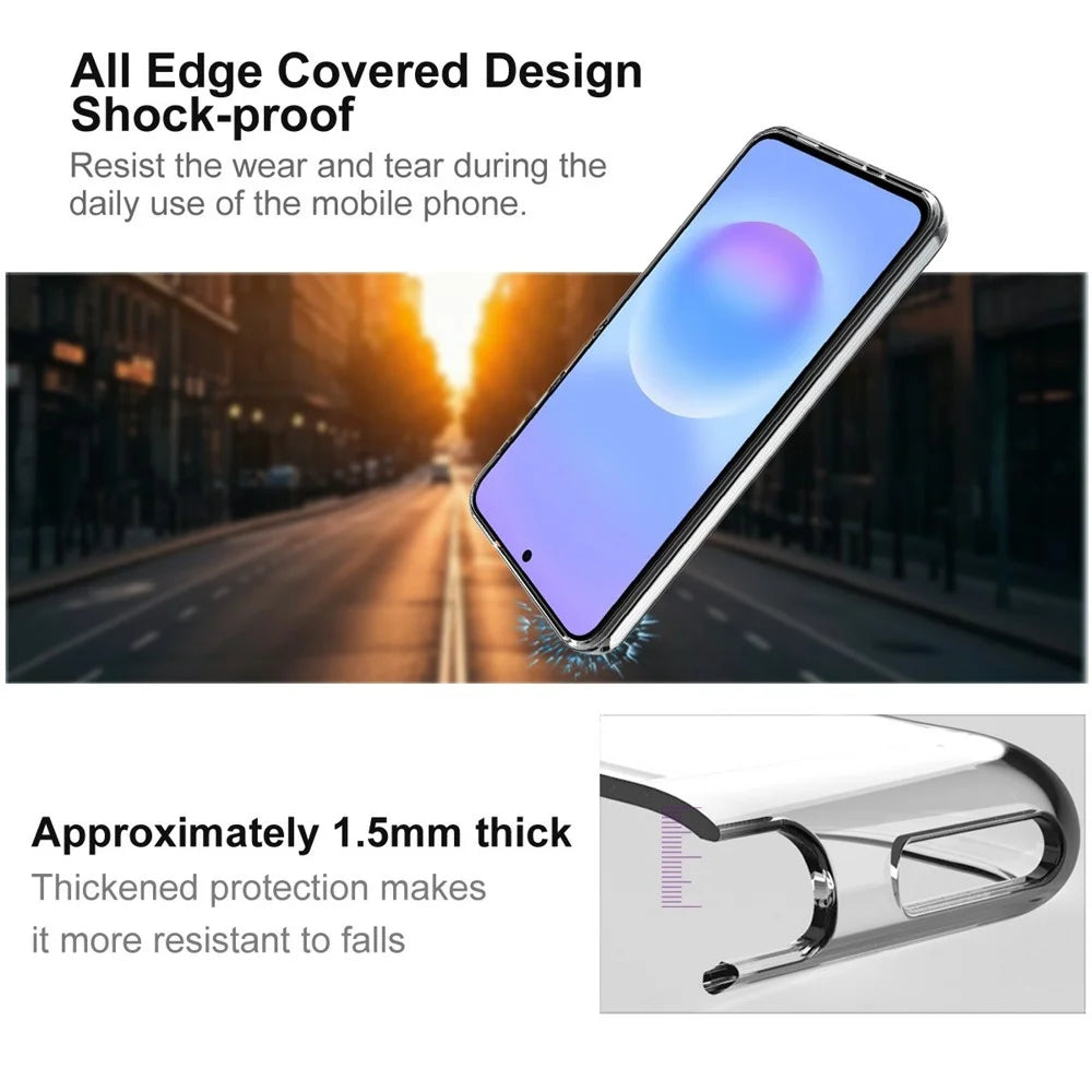 IMAK UX-10 Series For Samsung Galaxy M47 5G / A27 5G Phone Case Soft TPU Mobile Back Cover - Transparent - 5