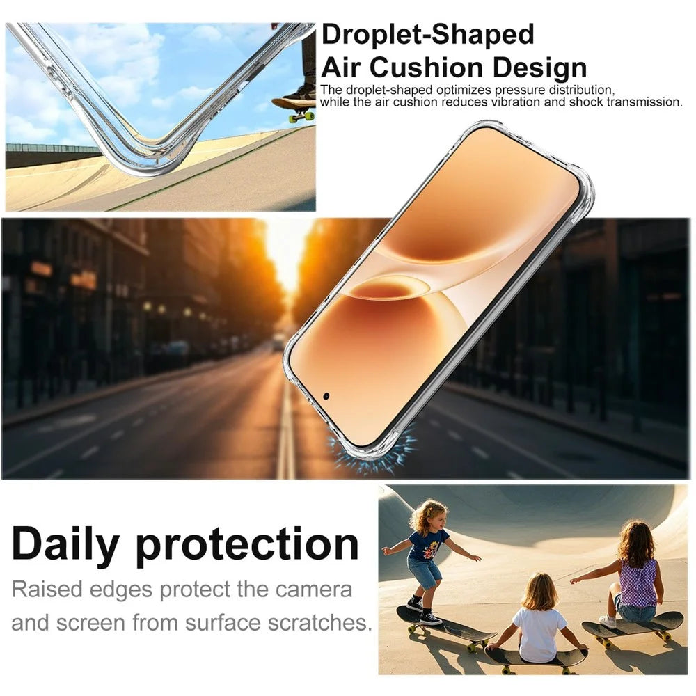 IMAK for vivo V70 5G / V70 Elite 5G Magnetic Case Airbag Shockproof Protection TPU Phone Cover - Transparent - 6