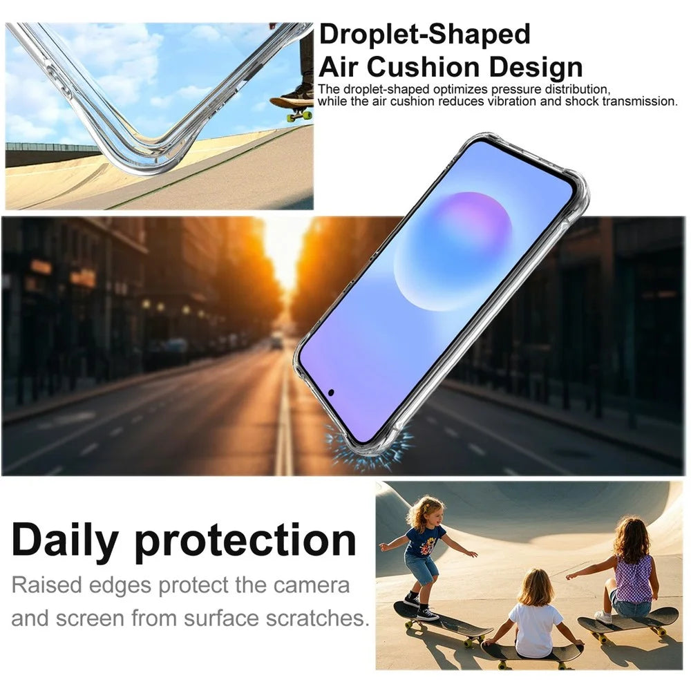 IMAK for Samsung Galaxy M47 5G / A27 5G Magnetic Case Airbag Shockproof Protection TPU Phone Cover - Transparent - 6