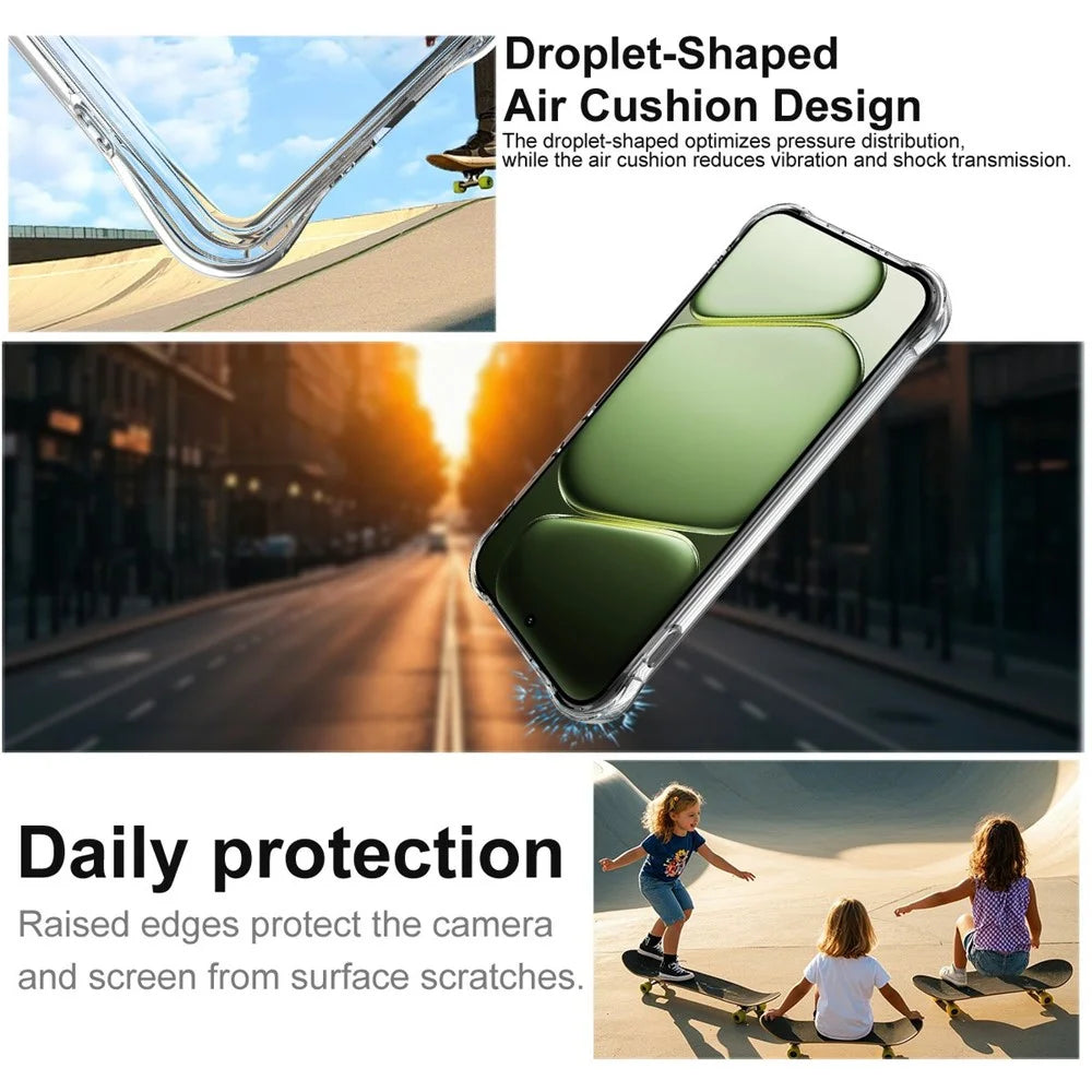 IMAK for OnePlus Nord 6 5G Magnetic Case Airbag Shockproof Protection TPU Phone Cover - Transparent - 6