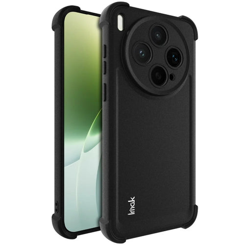 IMAK For vivo X300s 5G Case TPU Phone Cover Airbag Shockproof Protection - Matte Black - 1