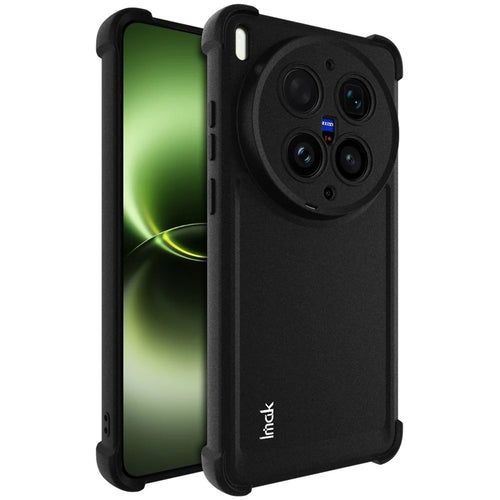 IMAK For vivo X300 Ultra 5G Case TPU Phone Cover Airbag Shockproof Protection - Matte Black - 1
