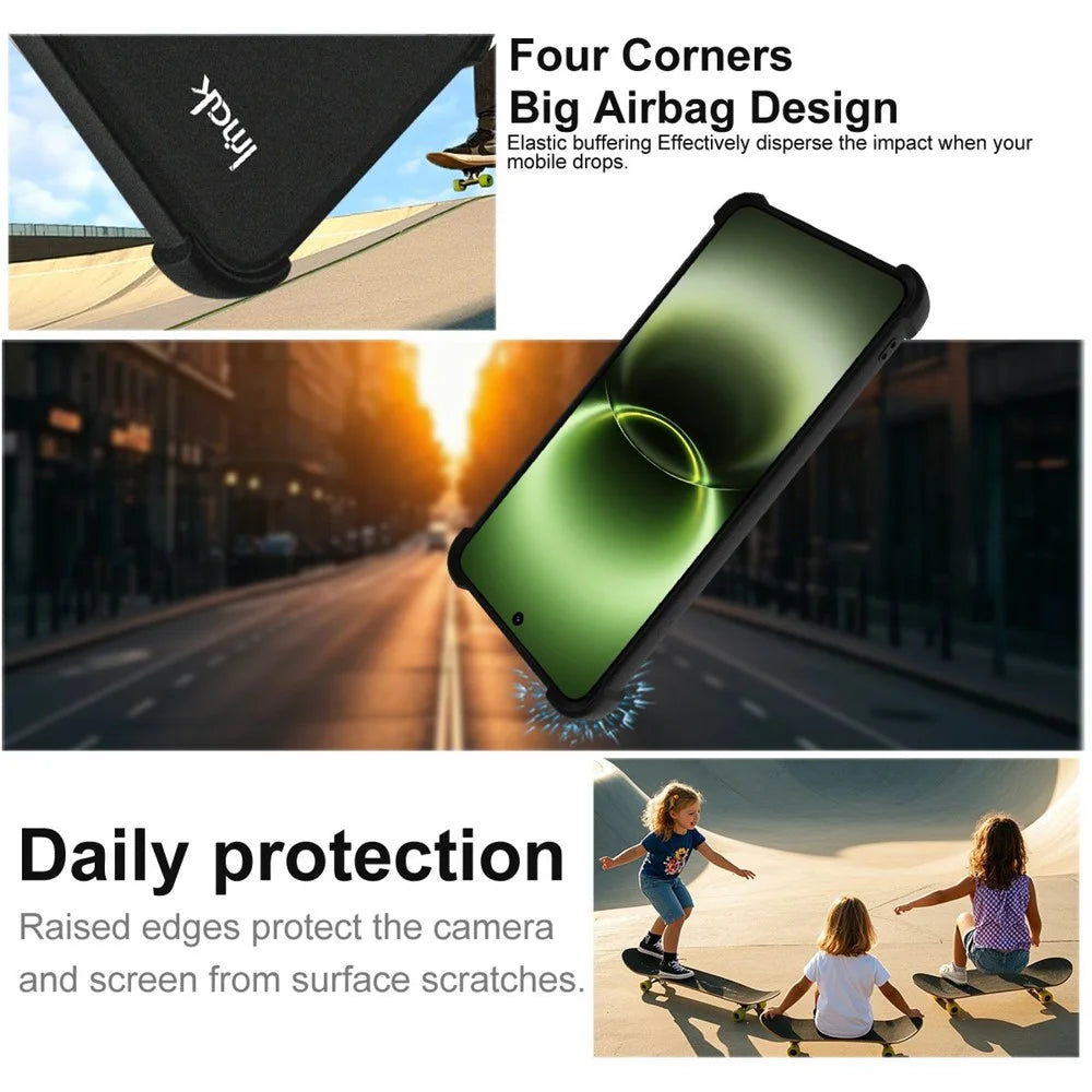 IMAK For vivo X300 Ultra 5G Case TPU Phone Cover Airbag Shockproof Protection - Matte Black - 5