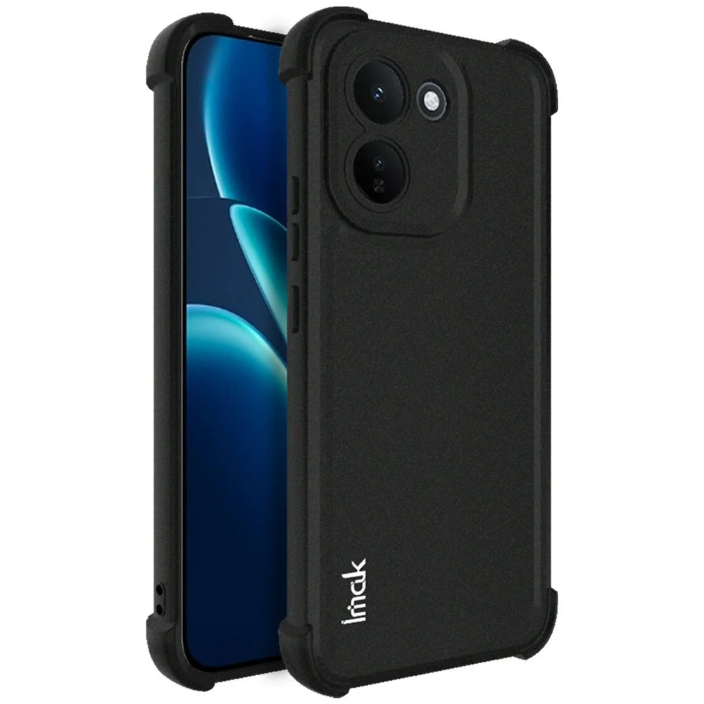 IMAK For vivo iQOO Z11 5G Case TPU Phone Cover Airbag Shockproof Protection - Matte Black - 1