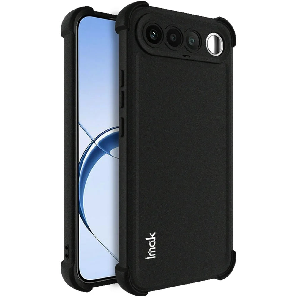 IMAK For Realme 16 5G Case TPU Phone Cover Airbag Shockproof Protection - Matte Black - 1