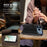 For iPhone 18 Pro Max / 17 Pro Max Case 9 Card Slots PU Leather Flip Wallet Phone Cover with Hand Strap - Black - 4