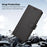 For iPhone 18 Pro Max / 17 Pro Max Case 9 Card Slots PU Leather Flip Wallet Phone Cover with Hand Strap - Black - 7