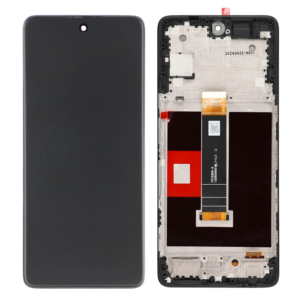 For TCL 50 NxtPaper 5G T702D OEM Grade S LCD Screen and Digitizer Assembly + Frame, Frosted Screen (Without Logo) - 1