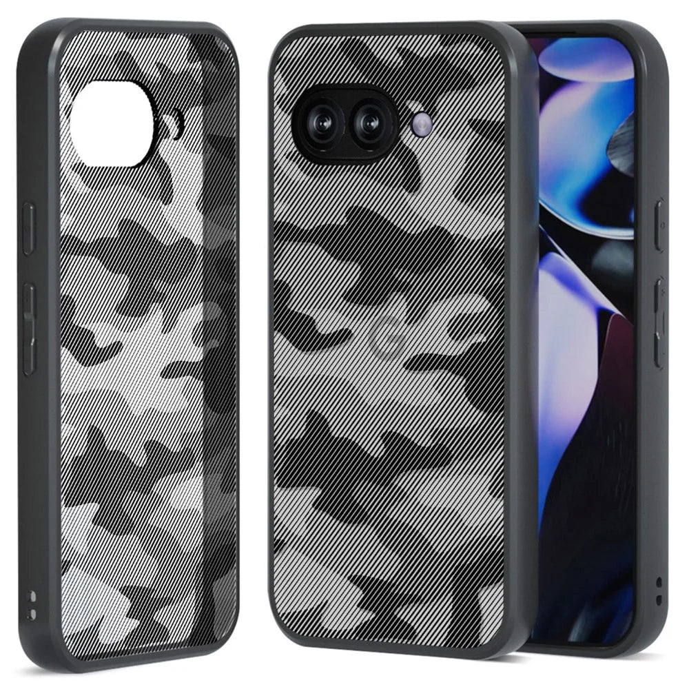 IBMRS for Google Pixel 9a Mobile Cover Soft TPU + Hard PC Case with Wrist Strap (Precision Cutouts) - Artistic Camouflage - 2