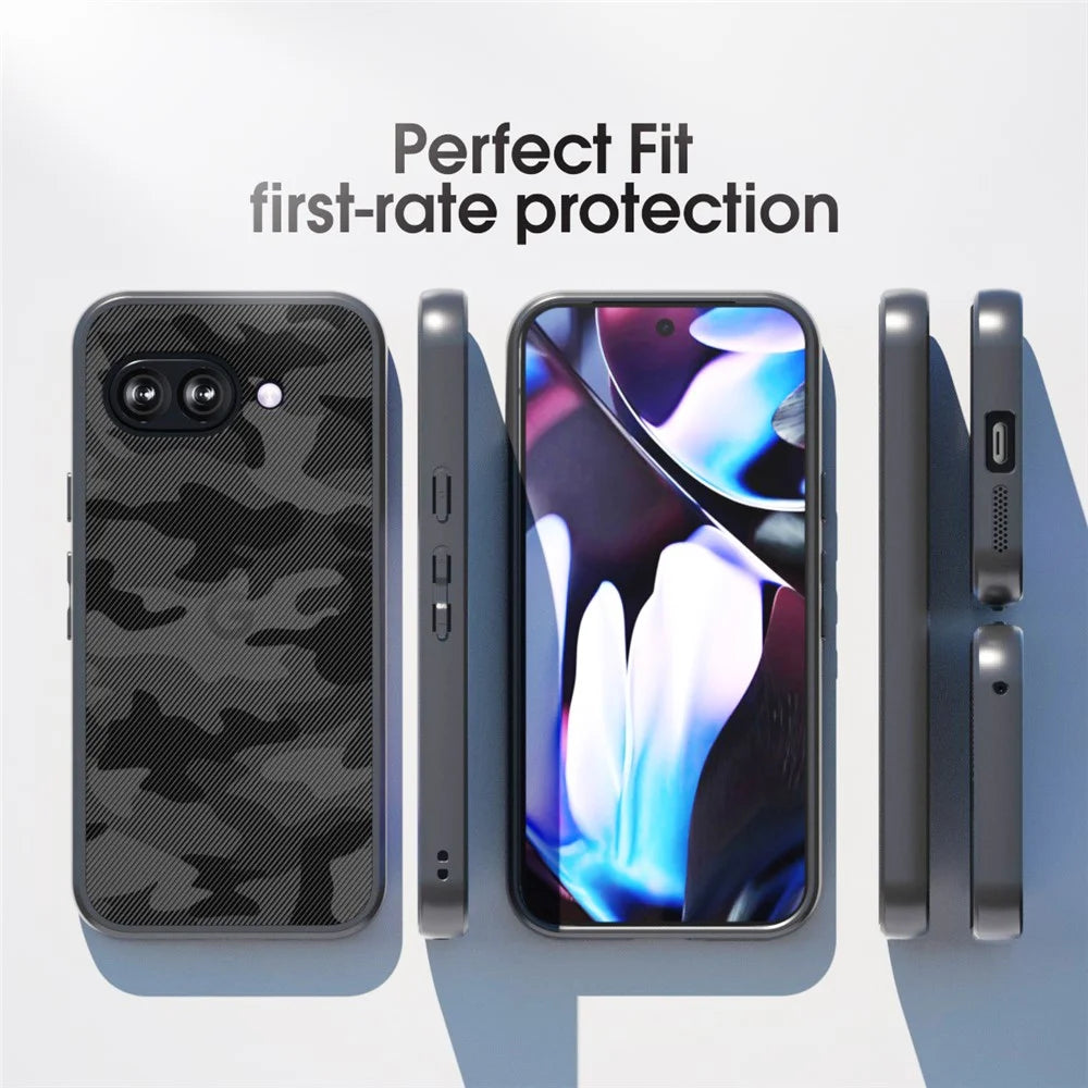 IBMRS for Google Pixel 9a Mobile Cover Soft TPU + Hard PC Case with Wrist Strap (Precision Cutouts) - Artistic Camouflage - 5
