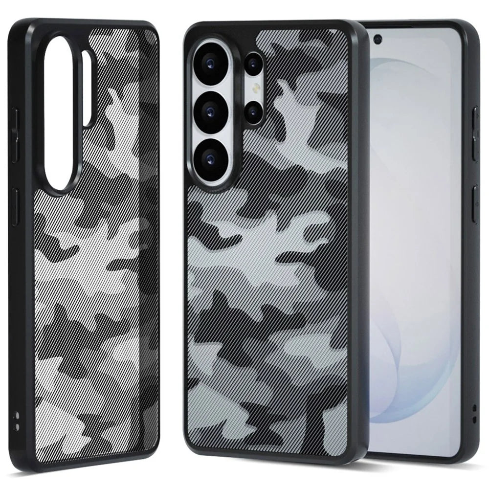 IBMRS for Samsung Galaxy S26 Ultra Mobile Cover Soft TPU + Hard PC Case with Wrist Strap (Precision Cutouts) - Artistic Camouflage - 2
