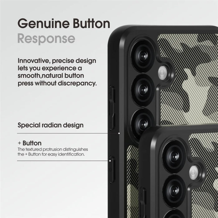 IBMRS for Samsung Galaxy S25+ Mobile Cover Soft TPU + Hard PC Case with Wrist Strap (Precision Cutouts) - Artistic Camouflage - 7
