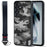 IBMRS for Samsung Galaxy S25 FE Mobile Cover Soft TPU + Hard PC Case with Wrist Strap (Precision Cutouts) - Artistic Camouflage - 1