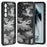 IBMRS for Samsung Galaxy S25 FE Mobile Cover Soft TPU + Hard PC Case with Wrist Strap (Precision Cutouts) - Artistic Camouflage - 2