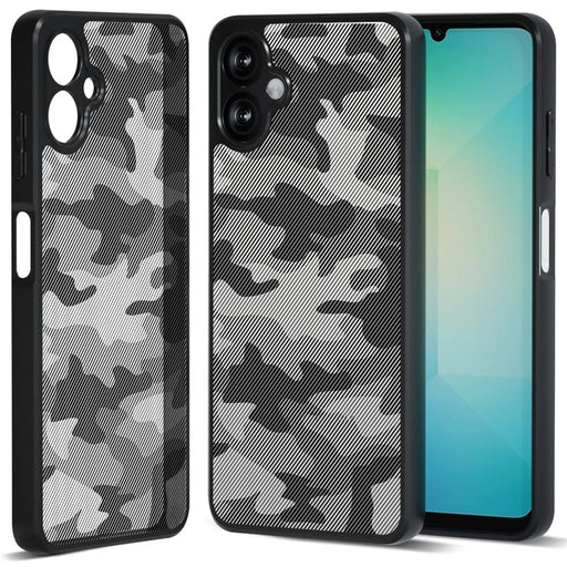 IBMRS for Samsung Galaxy A06 5G Mobile Cover Soft TPU + Hard PC Case with Wrist Strap (Precision Cutouts) - Artistic Camouflage - 2