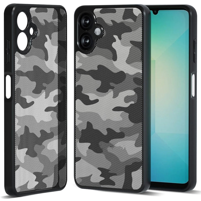 IBMRS for Samsung Galaxy A06 5G Mobile Cover Soft TPU + Hard PC Case with Wrist Strap (Precision Cutouts) - Artistic Camouflage - 2
