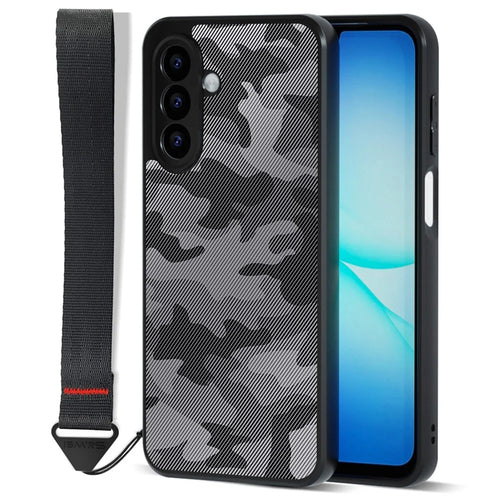 IBMRS for Samsung Galaxy A27 5G Mobile Cover Soft TPU + Hard PC Case with Wrist Strap (Precision Cutouts) - Artistic Camouflage - 1