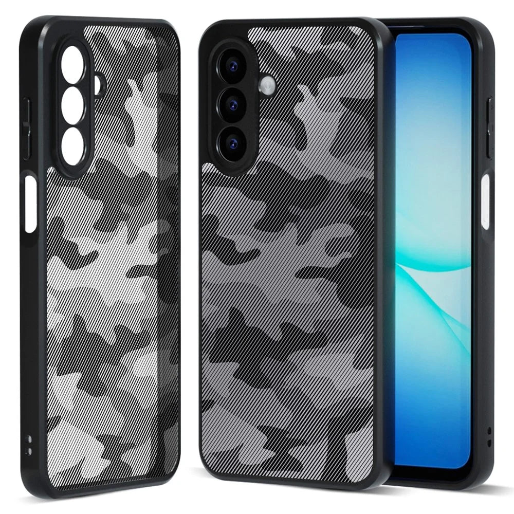 IBMRS for Samsung Galaxy A27 5G Mobile Cover Soft TPU + Hard PC Case with Wrist Strap (Precision Cutouts) - Artistic Camouflage - 2