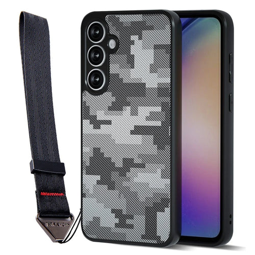IBMRS for Samsung Galaxy A37 5G Mobile Cover Soft TPU + Hard PC Case with Wrist Strap (Precision Cutouts) - Artistic Camouflage - 1