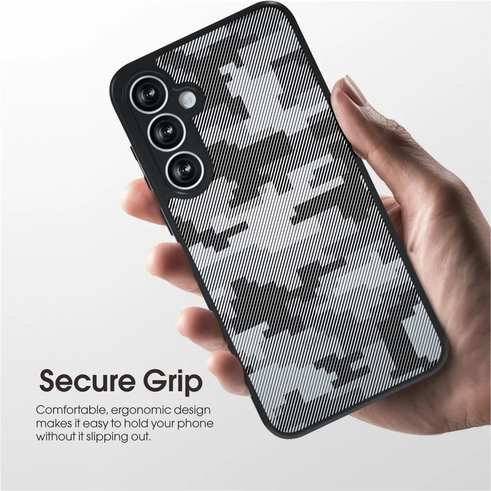 IBMRS for Samsung Galaxy A37 5G Mobile Cover Soft TPU + Hard PC Case with Wrist Strap (Precision Cutouts) - Artistic Camouflage - 4