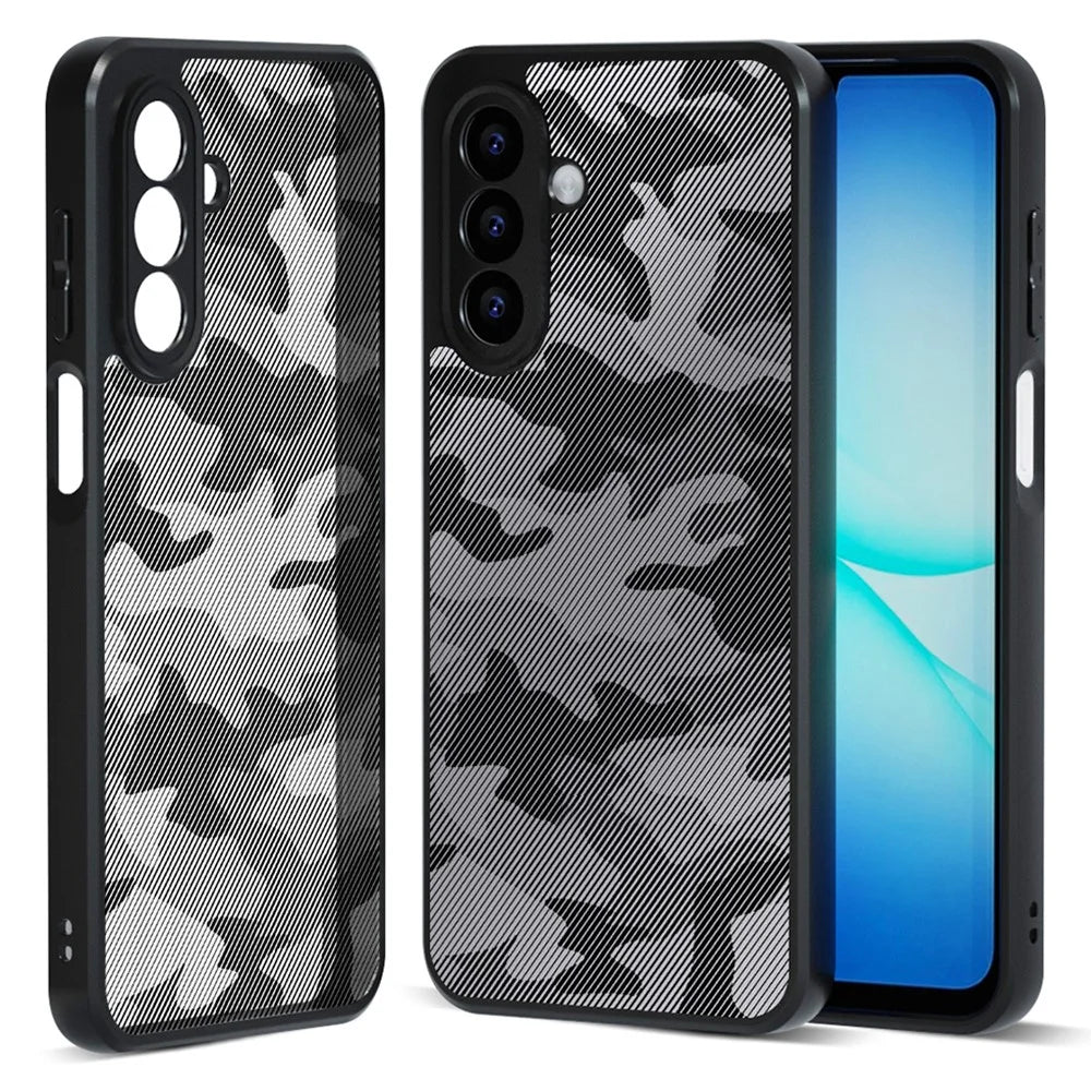 IBMRS for Samsung Galaxy A57 5G Mobile Cover Soft TPU + Hard PC Case with Wrist Strap (Precision Cutouts) - Artistic Camouflage - 2