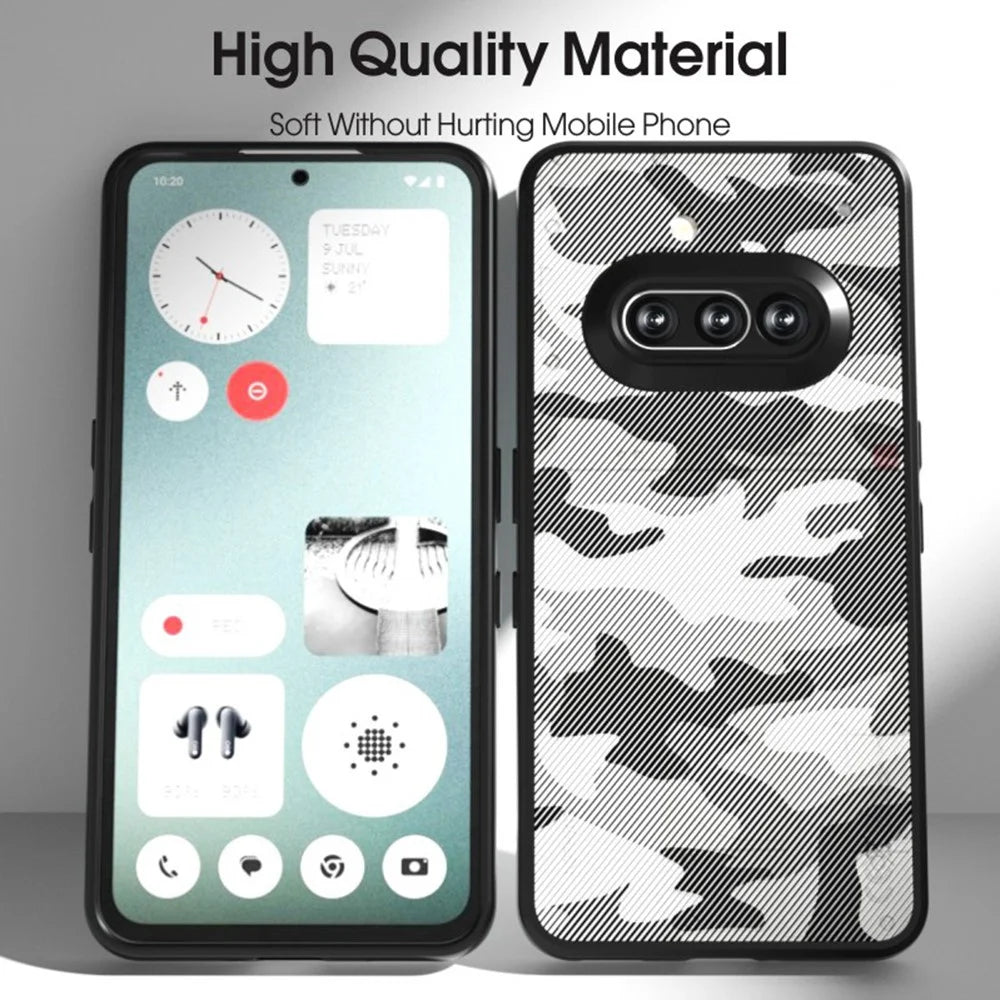 IBMRS for Nothing Phone (3a) Mobile Cover Soft TPU + Hard PC Case with Wrist Strap (Precision Cutouts) - Frosted Black - 6
