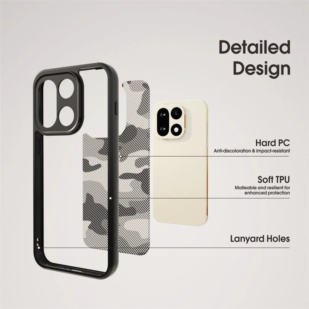 IBMRS for OnePlus 15 5G Mobile Cover Soft TPU + Hard PC Case with Wrist Strap (Precision Cutouts) - Artistic Camouflage - 4