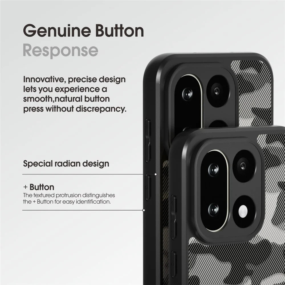 IBMRS for OnePlus 15 5G Mobile Cover Soft TPU + Hard PC Case with Wrist Strap (Precision Cutouts) - Artistic Camouflage - 5