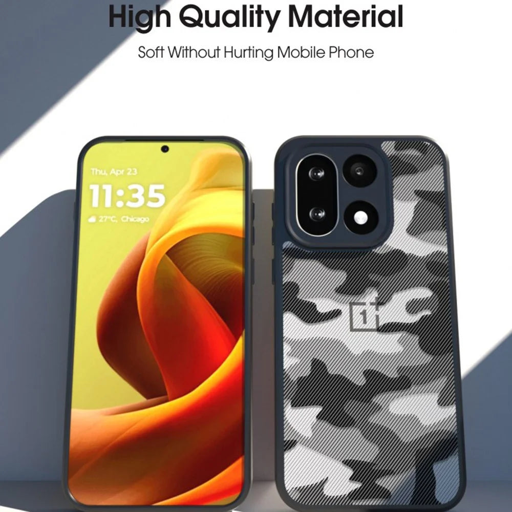 IBMRS for OnePlus 15 5G Mobile Cover Soft TPU + Hard PC Case with Wrist Strap (Precision Cutouts) - Artistic Camouflage - 6
