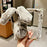 For Samsung Galaxy Z Fold8 Ultra Case Bunny Ears Winter Plush Hard PC Phone Cover - White - 2