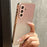 For Samsung Galaxy A37 5G Case Gradient Glitter TPU+PC Phone Cover with Rhinestones Decor Camera Frame - Gradient Pink - 1