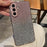 For Samsung Galaxy A37 5G Case Gradient Glitter TPU+PC Phone Cover with Rhinestones Decor Camera Frame - Gradient Pink - 2