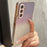 For Samsung Galaxy A57 5G Case Gradient Glitter TPU+PC Phone Cover with Rhinestones Decor Camera Frame - Gradient Purple - 1