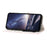 For iPhone 16 Case Star Pattern PU Leather Wallet Stand Phone Cover with Wrist Strap - Pink - 3
