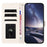 For iPhone 16 Pro Max Case Star Pattern PU Leather Wallet Stand Phone Cover with Wrist Strap - Black - 2