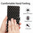 For iPhone 16 Pro Max Case Star Pattern PU Leather Wallet Stand Phone Cover with Wrist Strap - Black - 6
