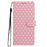 For Samsung Galaxy A27 5G Case Star Pattern PU Leather Wallet Stand Phone Cover with Wrist Strap - Pink - 7