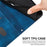For Nothing Phone (4a) Pro Leather Case Imprinted Triangle Phone Cover with Hand Strap - Blue - 6
