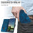 For Nothing Phone (4a) Leather Case Imprinted Triangle Phone Cover with Hand Strap - Blue - 5