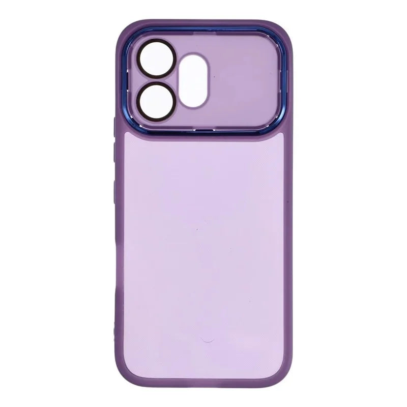 WANLONFENG for Honor 600 5G TPU Case  DKSM Series Electroplated Frame Back Cover with Tempered Glass - Purple - 2