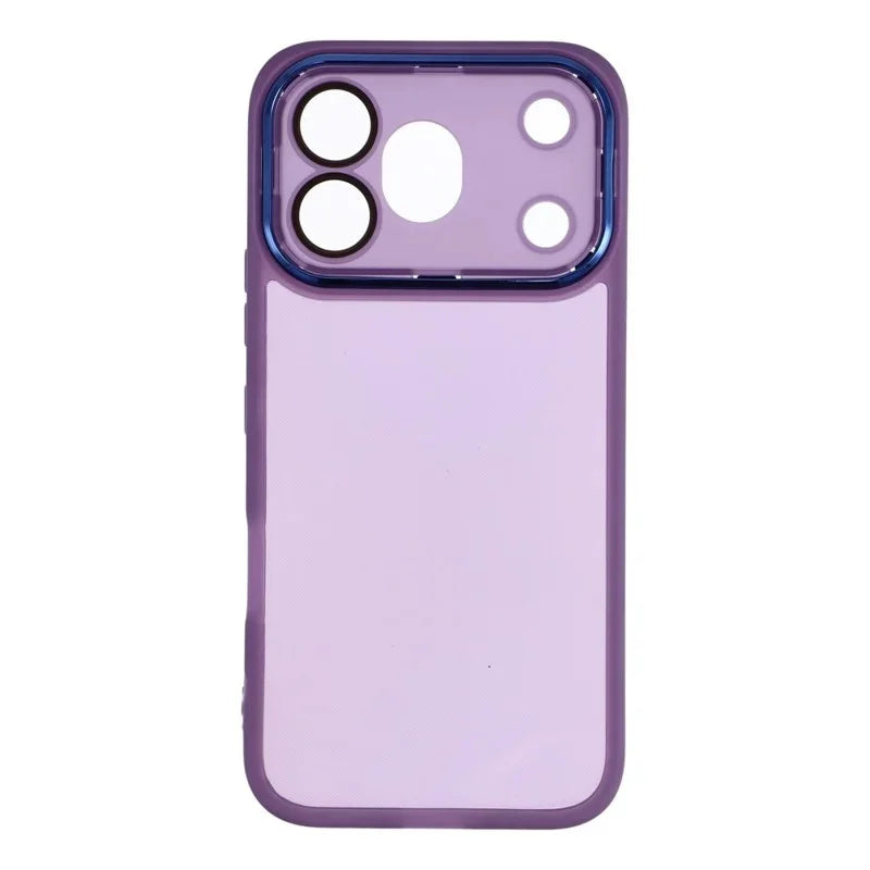 WANLONFENG for Honor 600 Pro 5G TPU Case  DKSM Series Electroplated Frame Back Cover with Tempered Glass - Purple - 2