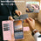 For Samsung Galaxy A26 5G HGUANCASE Case Wallet Stand Detachable Vintage Leather Phone Cover with Wrist Strap - Pink - 5