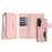 For Samsung Galaxy A16 4G / Galaxy A16 5G HGUANCASE Case Wallet Stand Detachable Vintage Leather Phone Cover with Wrist Strap - Pink - 2