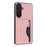 For Samsung Galaxy A16 4G / Galaxy A16 5G HGUANCASE Case Wallet Stand Detachable Vintage Leather Phone Cover with Wrist Strap - Pink - 4