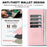 For Samsung Galaxy A16 4G / Galaxy A16 5G HGUANCASE Case Wallet Stand Detachable Vintage Leather Phone Cover with Wrist Strap - Pink - 7
