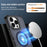 For iPhone 15 Pro Magnetic Case Electroplated Frame Skin-touch TPU+PC Phone Cover - Black - 3