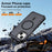 For iPhone 15 Magnetic Case Electroplated Frame Skin-touch TPU+PC Phone Cover - Black - 5